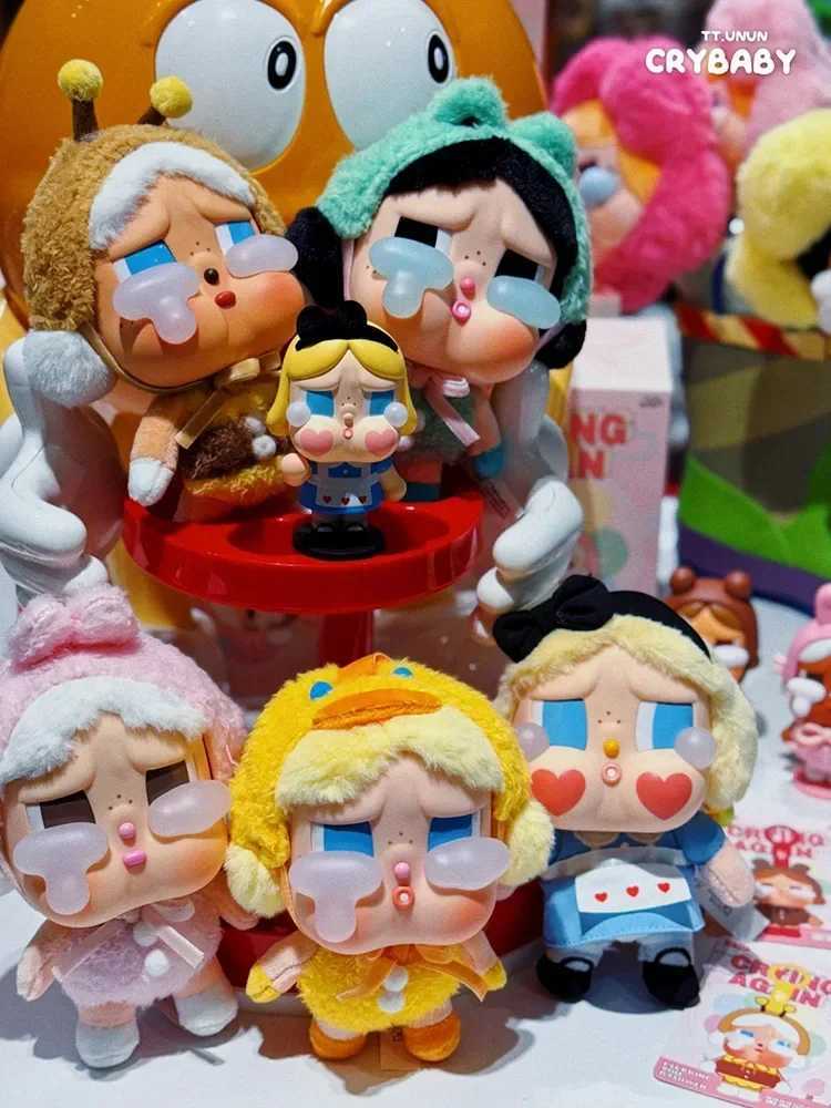 New Genuine Crybaby Crying Again Series Blind Box Figures Vinyl Face Doll Crybaby Pendant Keychain Plush Toy Mysterious Box Gift W250526