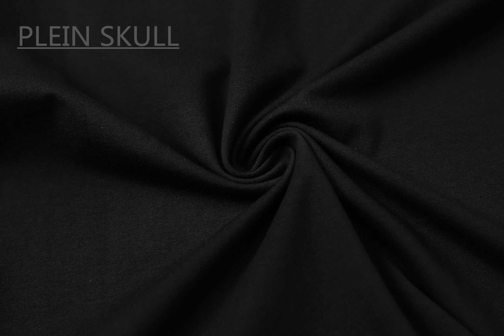 PLEIN SKULL Breathable Mens Fitness T-shirt Cotton Classic Retro Summer Short Sleeve Top Casual Round Unisex Neck Tee Z250527