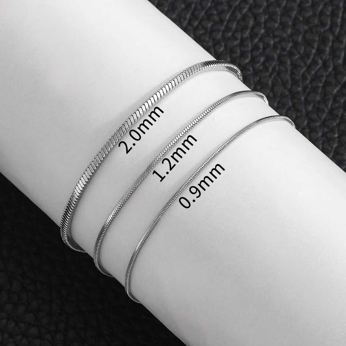 Simple MEN Stainless Steel Square Snake Bone Chain Bracelet Hip-Hop Jewelry Trendy Party Accessories Bracelet For Women W250526