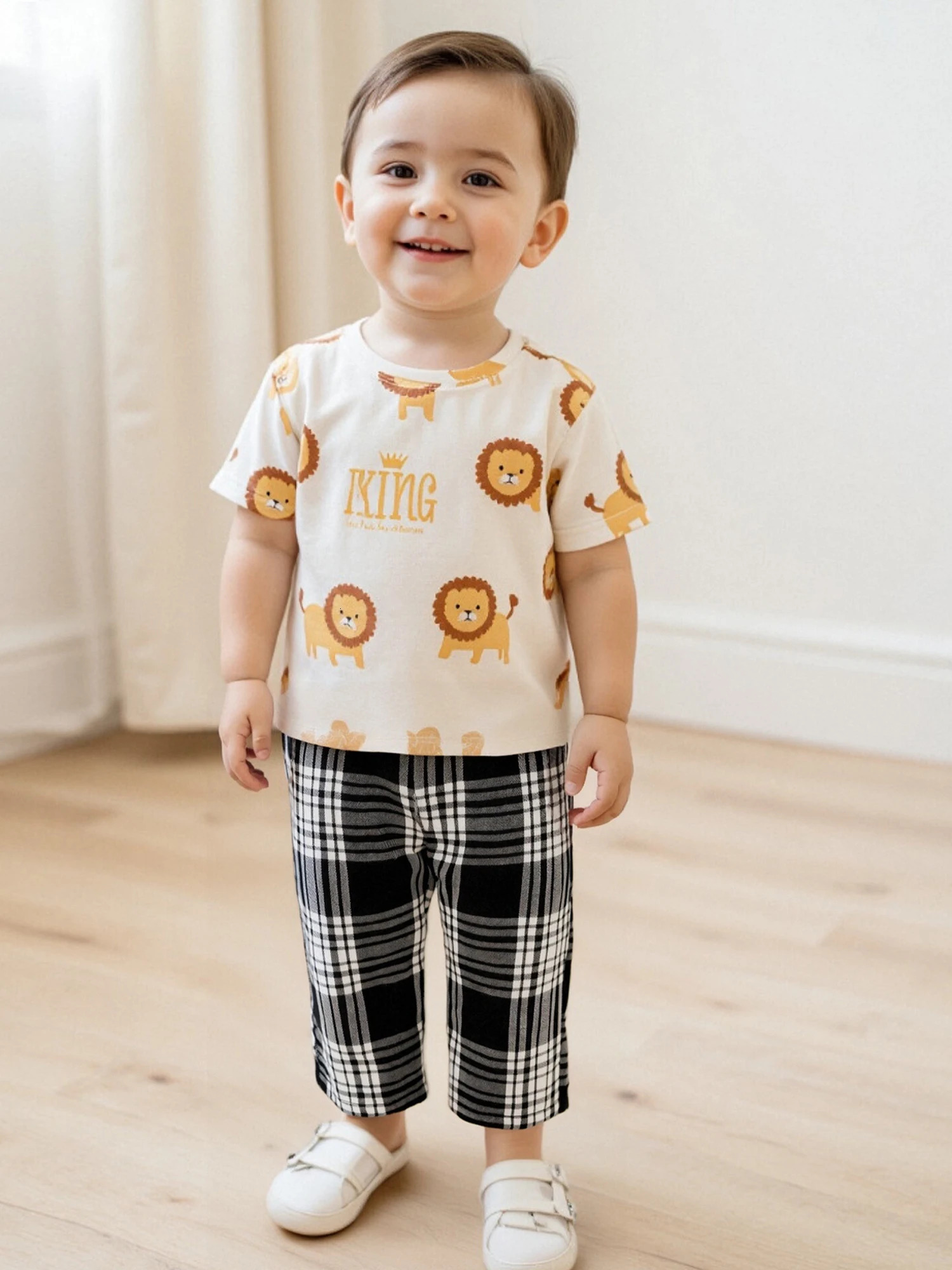 Cute Baby Boy Girl Plaid Pants with Elastic Waistband and Pockets Stylish Gingham Trousers for Toddlers Perfect Winter 250527