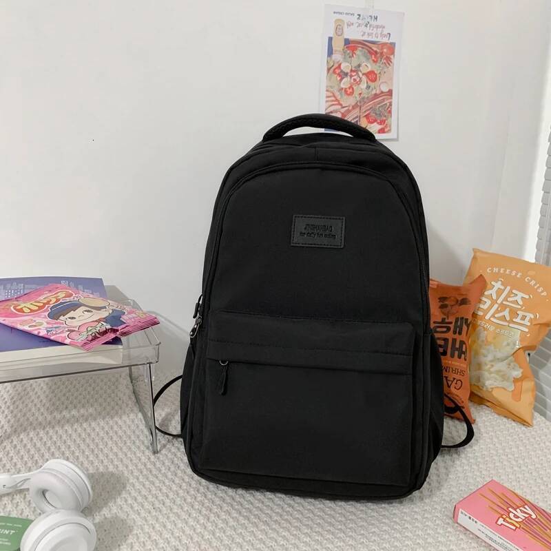 New Female Fashion Men High Capacity Waterproof College Backpack Trendy Women Laptop School Bags Cute Girl Travel Book Bag Cool