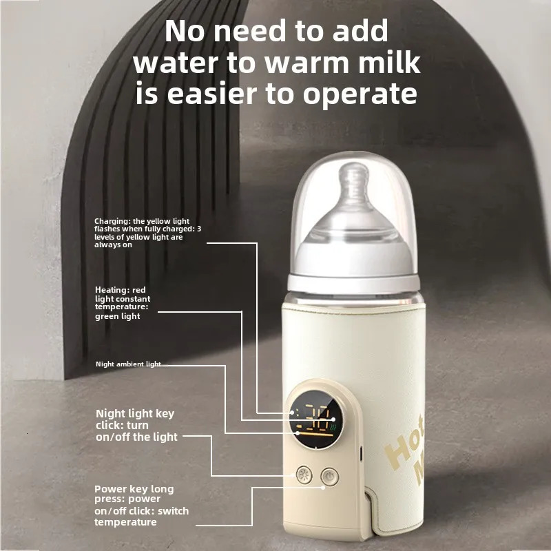 USB Multifunctional Highcapacity Baby Feeding Bottle Smart Temperature Control Warmer Screen born Sleeve 250527