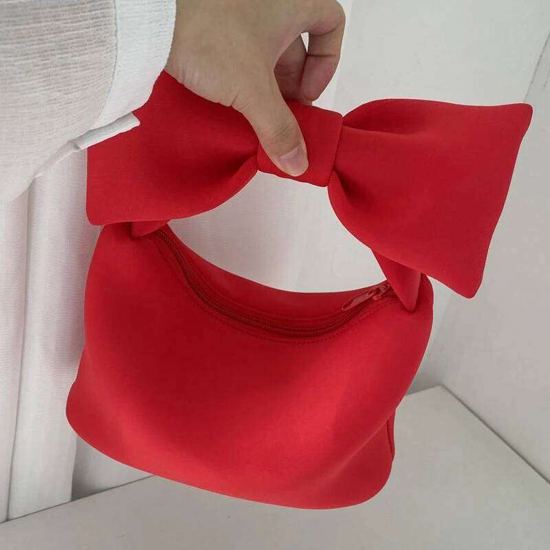 Women's Bags Designer Casual Small Hobo Bags For Women Designer Handbags And Purses In Polyester Oversized Bow Cloud Bag Top Handle Mini Wrist