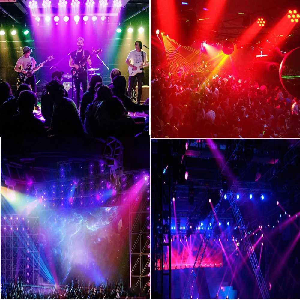 LED Beam Wash Moving Head Lights 12x12W RGBW 16.7 Million Colors 9/16 DMX Channels Disco Parties Show DJ StrobeXJ250527