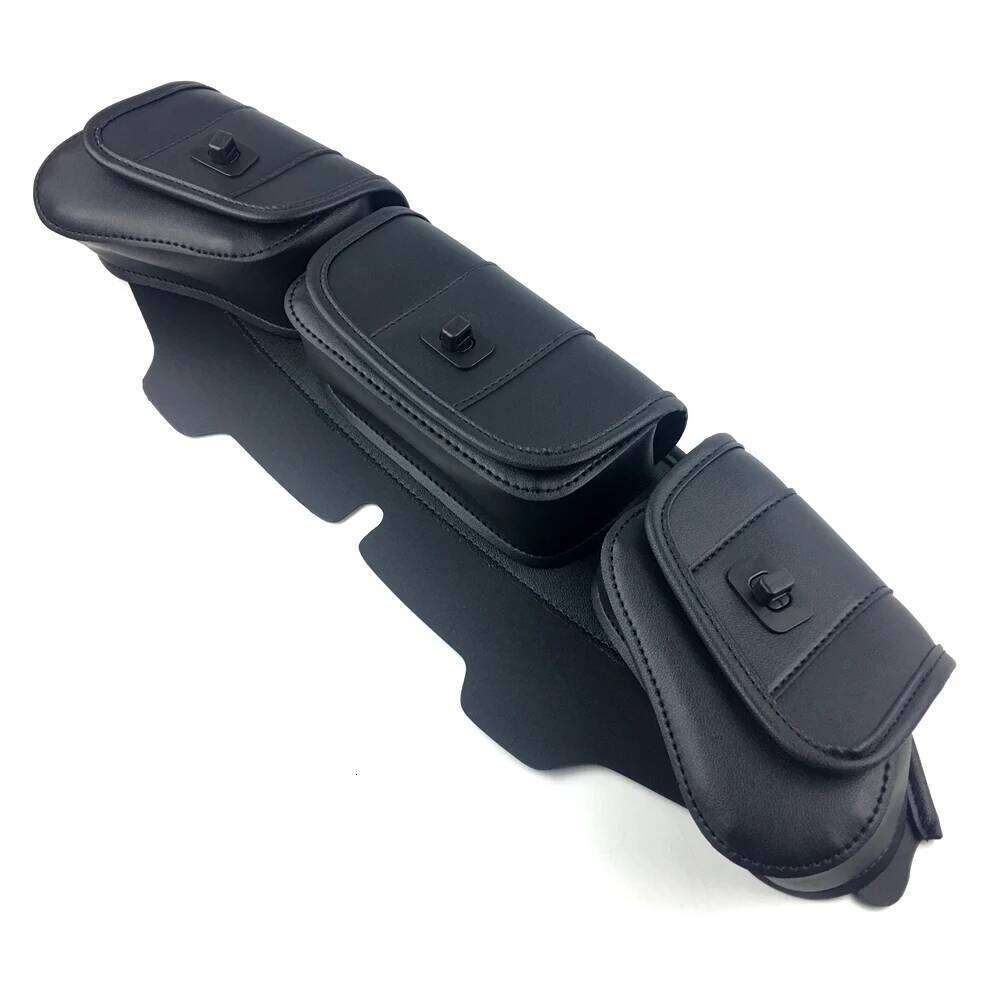 Motorcycle 3-Pocket Windshield Batwing Fairing Pouch Bag For 1996-2013 Harley Electra Street Glide Touring