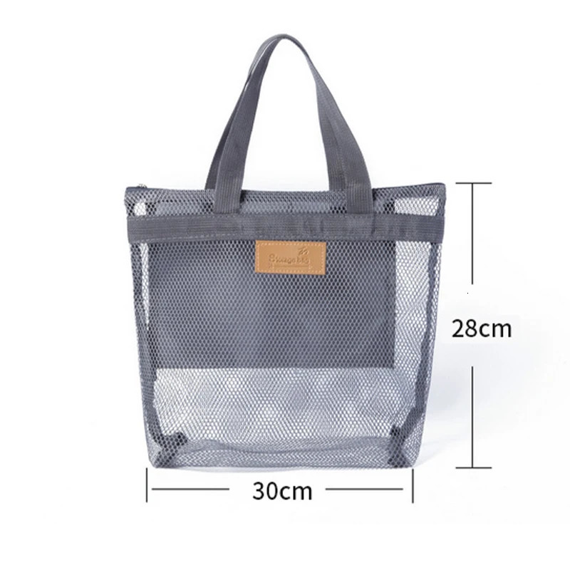 Large Travel Bag Organization Storage Bag Reusable Eco Bag Clothing Portable Outdoor Beach Mesh Pouch Bathroom Wash Bag Package 250526