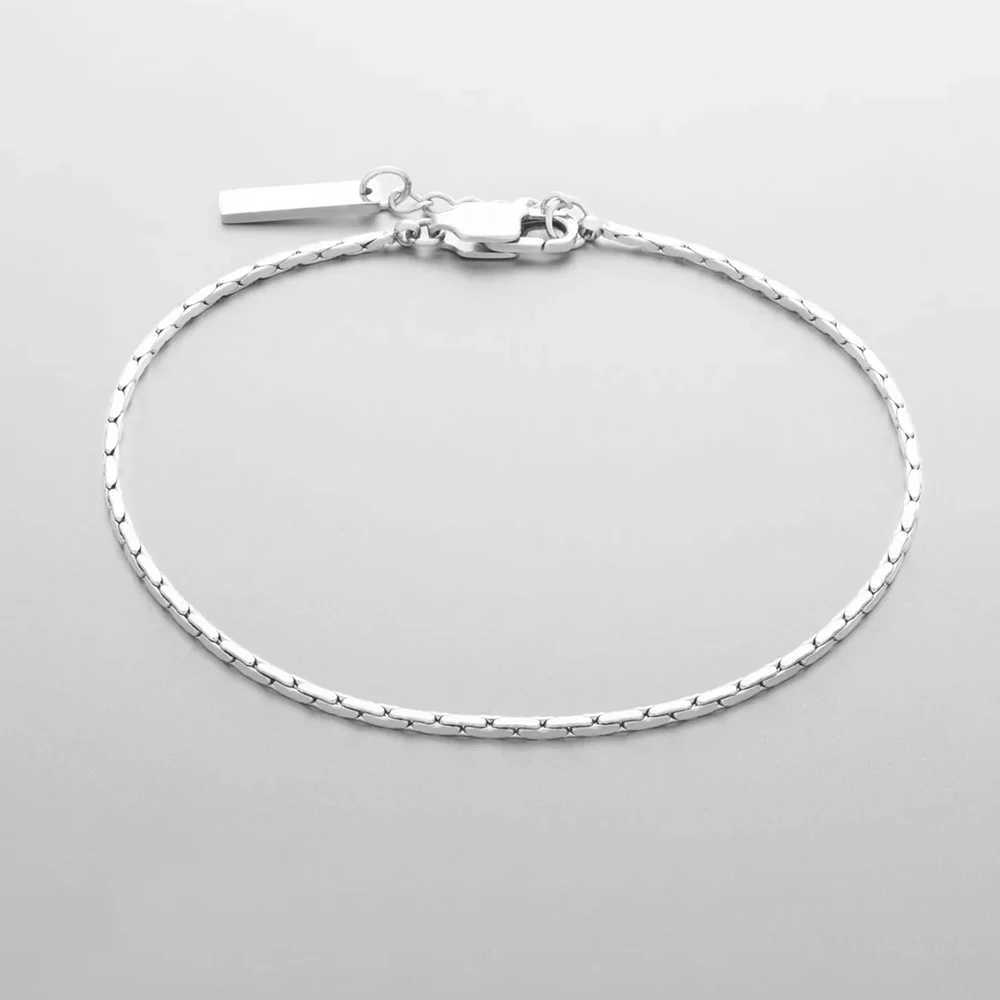 eManco Wire Chain Bracelet Fashion Trend Of New Personalized Mens White Gold Bracelet Without Losing Color Wholesale Jewelry W250526