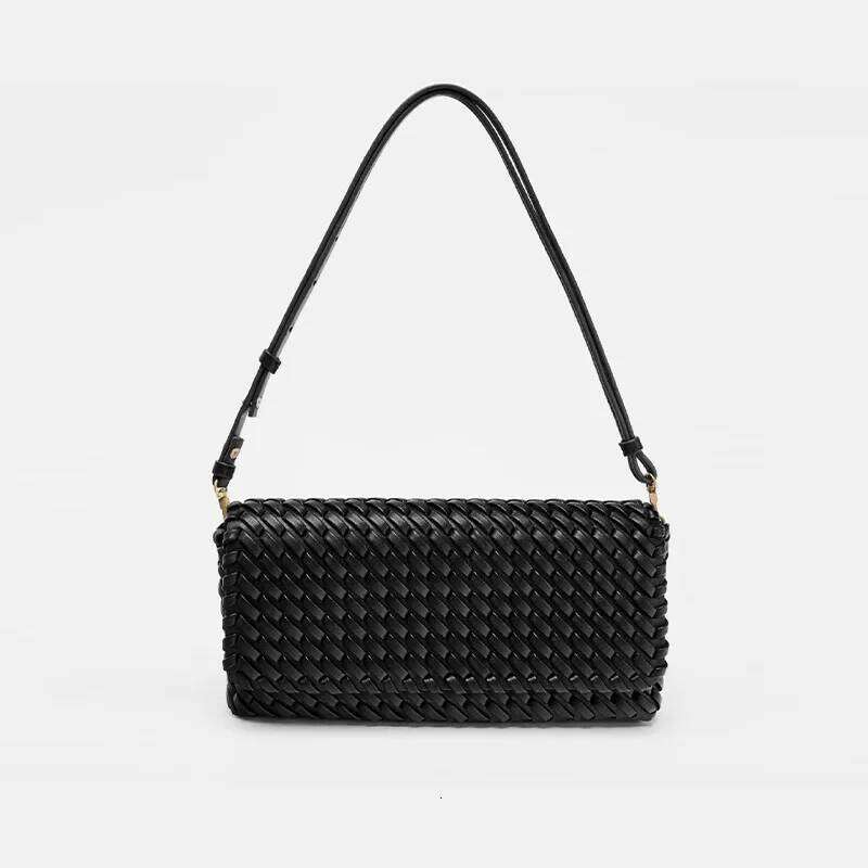 Women's Bags Designer Brand Clutch High-End Flap Women Quality Leather Bag Versatile Casual Woven Shoulder Handbag