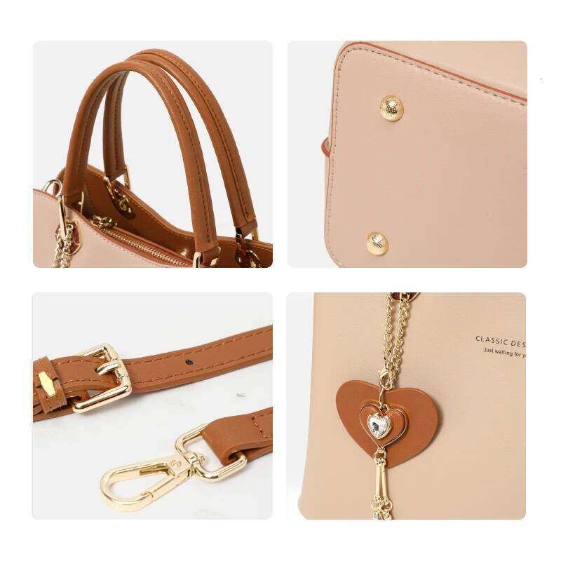 Handbag 2025 new summer genuine leather women's light high-end shoulder cross-body business bag