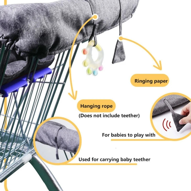Infant Shopping Trolley seats Pad Soft Texture Cart Cover for Children Comfort 066B 250527