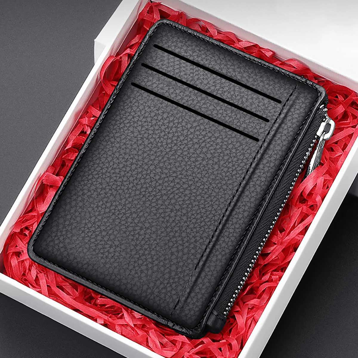 PU Card Cover Large Capacity Ultra-thin Exquisite Simple Multi-card Coin Wallet ID Card or Bag Z250527