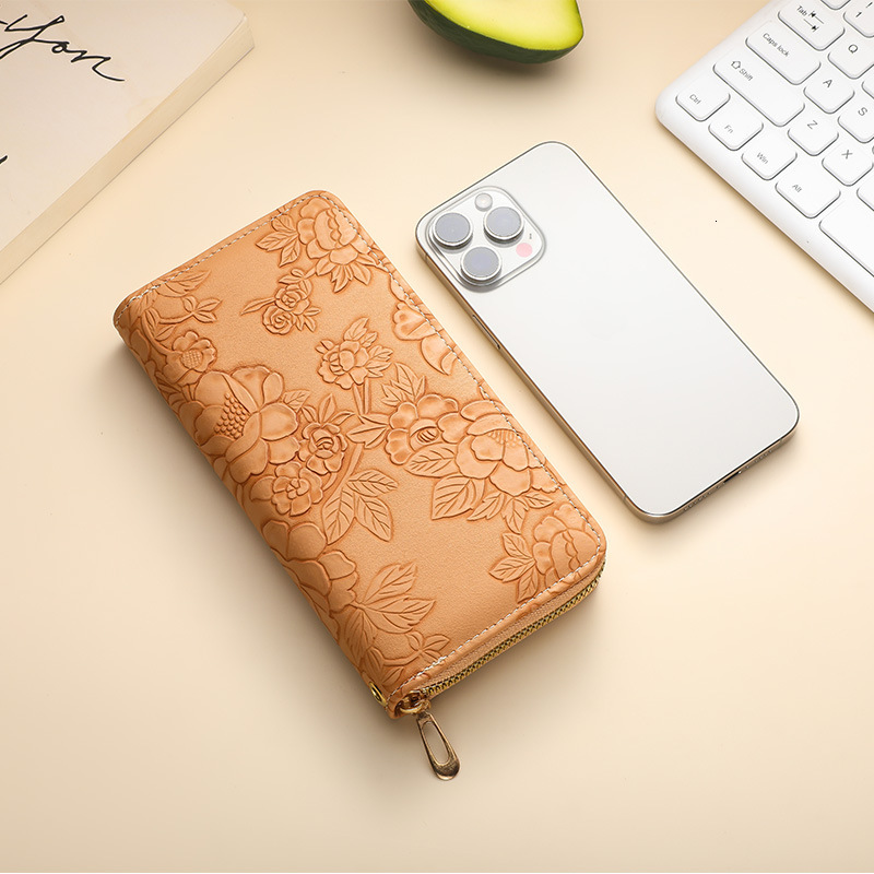 Women s long wallet Korean fashion handbag coin fashion wallet zipper multifunctional fashion women s phone bag designer men s wallet