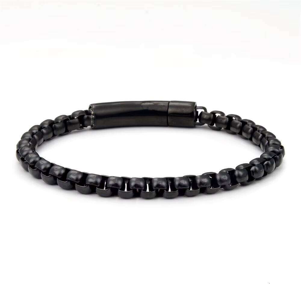 Stainless Steel Men Bracelet Fashion Hip Hop Bead Link Chain Charm Jewelry for Lover Gift Wholesale
