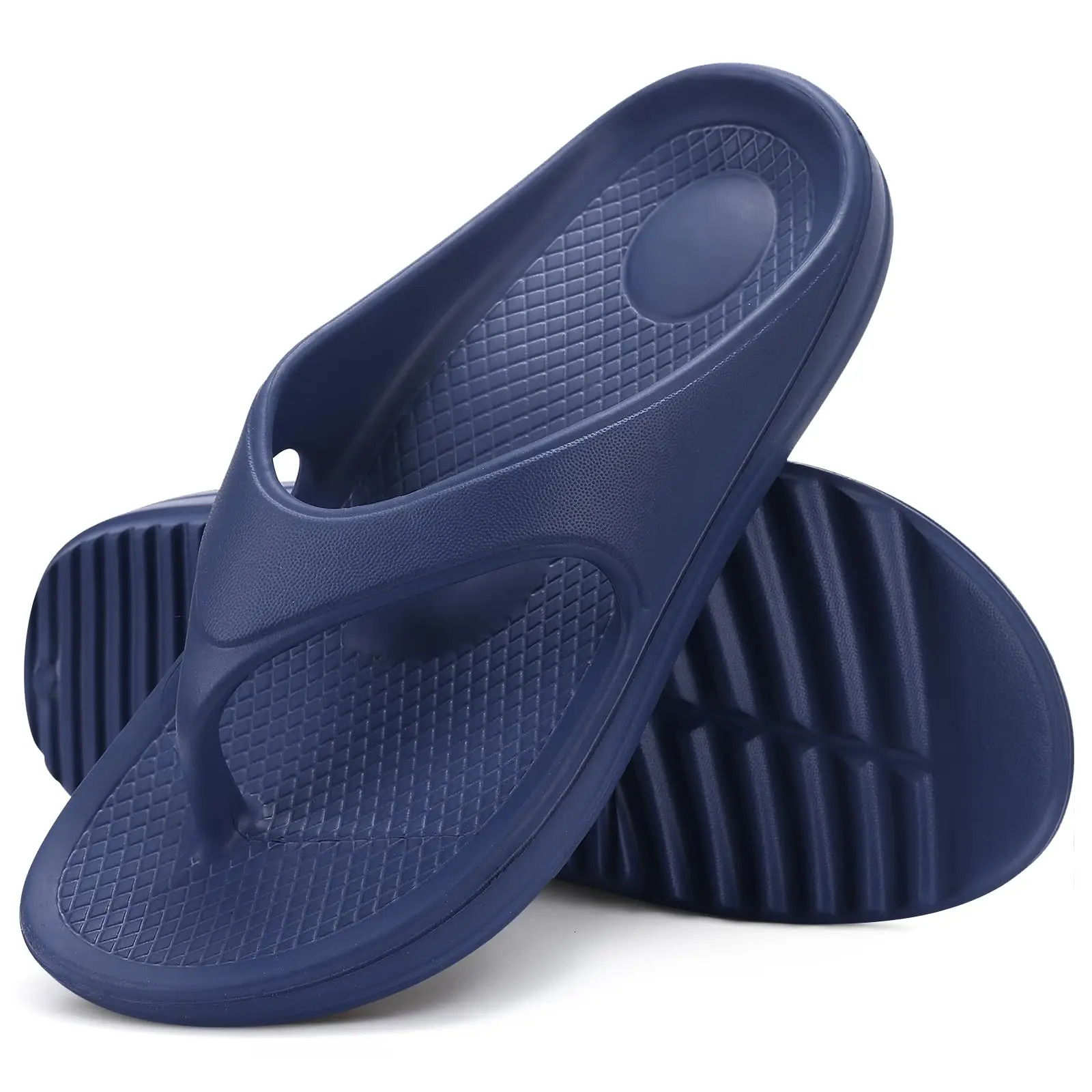 Shevalues Mens Orthopedic Sandals Fashion Couples Beach Flip Flop Summer Outdoor Soft Sandals With Arch Support Bathroom Slides 250526