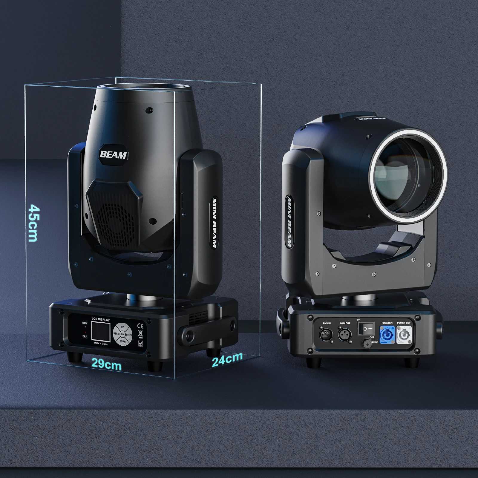 Yiflamefly 450W Moving Head Lights RGBW DMX512 Stage Lights DMX Controlled Sound Activated Play DJ Light For Wedding Party MusicXJ250527