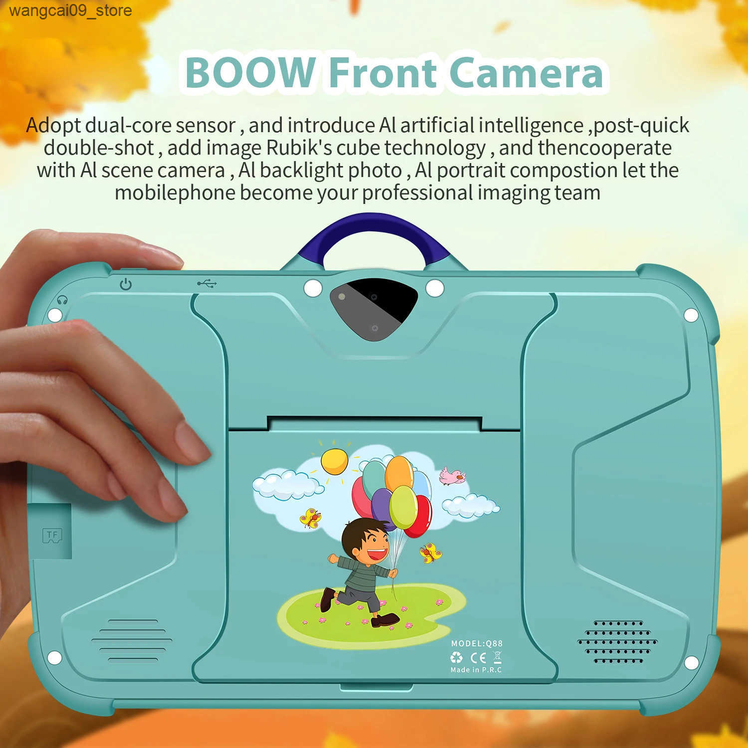 New 7 Inch Android 13 Learning Education Kids Tablets Quad Core 4GB RAM 64GB ROM Cheap Simple Childrens favorite Tablet Pc z250527