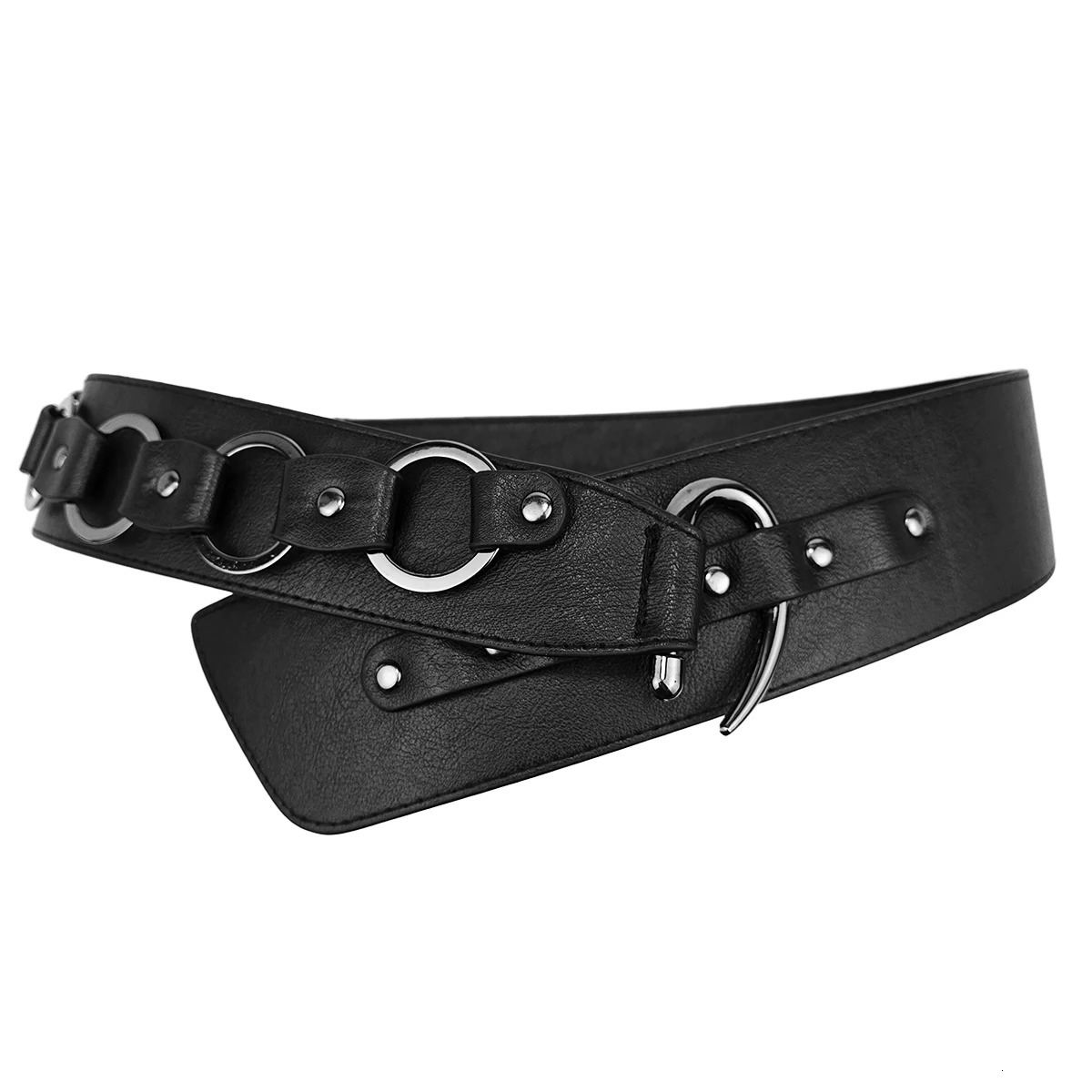 style street fashion punk belt for women half skirt outerwear decorative cinch belt 250520