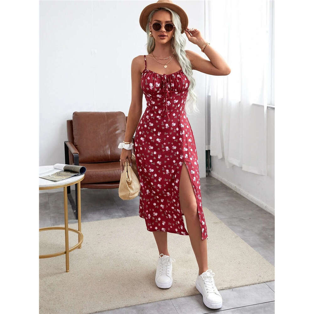 2025 Summer New Women's Floral Commuter Elegant Dress