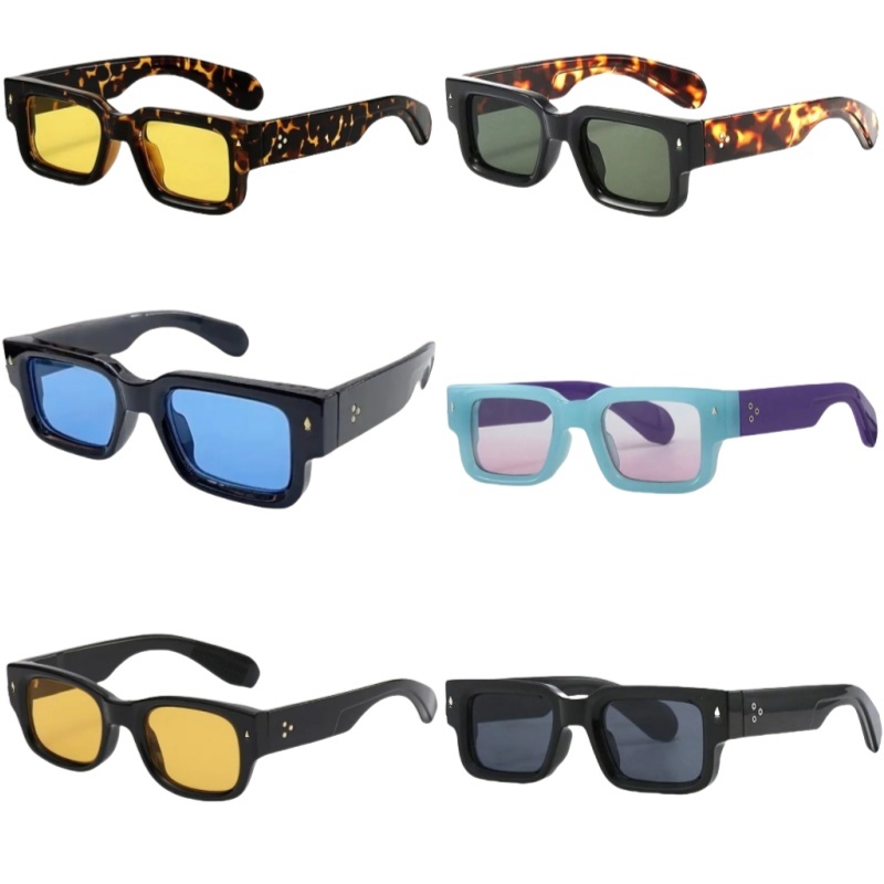 Popular eyeglasses for men luxury designer sunglasses man hip hop brown yellow goggle women jmms sunglasses oversized square solid color protection lenses om0230