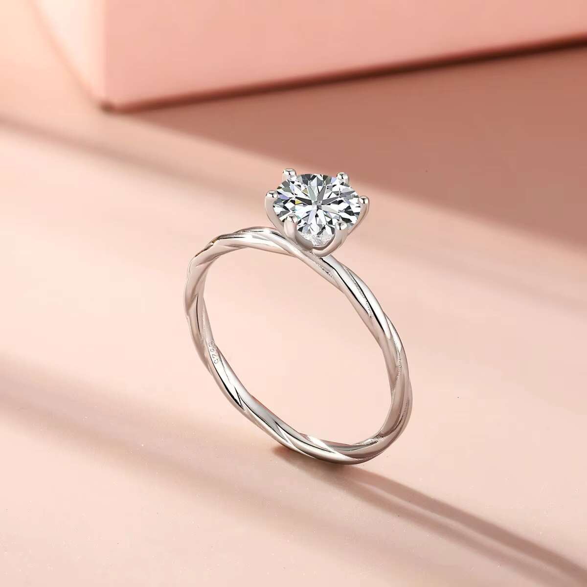 VOAINO 1 CT Jewelry 18k Gold Mosinite Diamond Engagement Rings Jewelry Women 18k 14K Gold