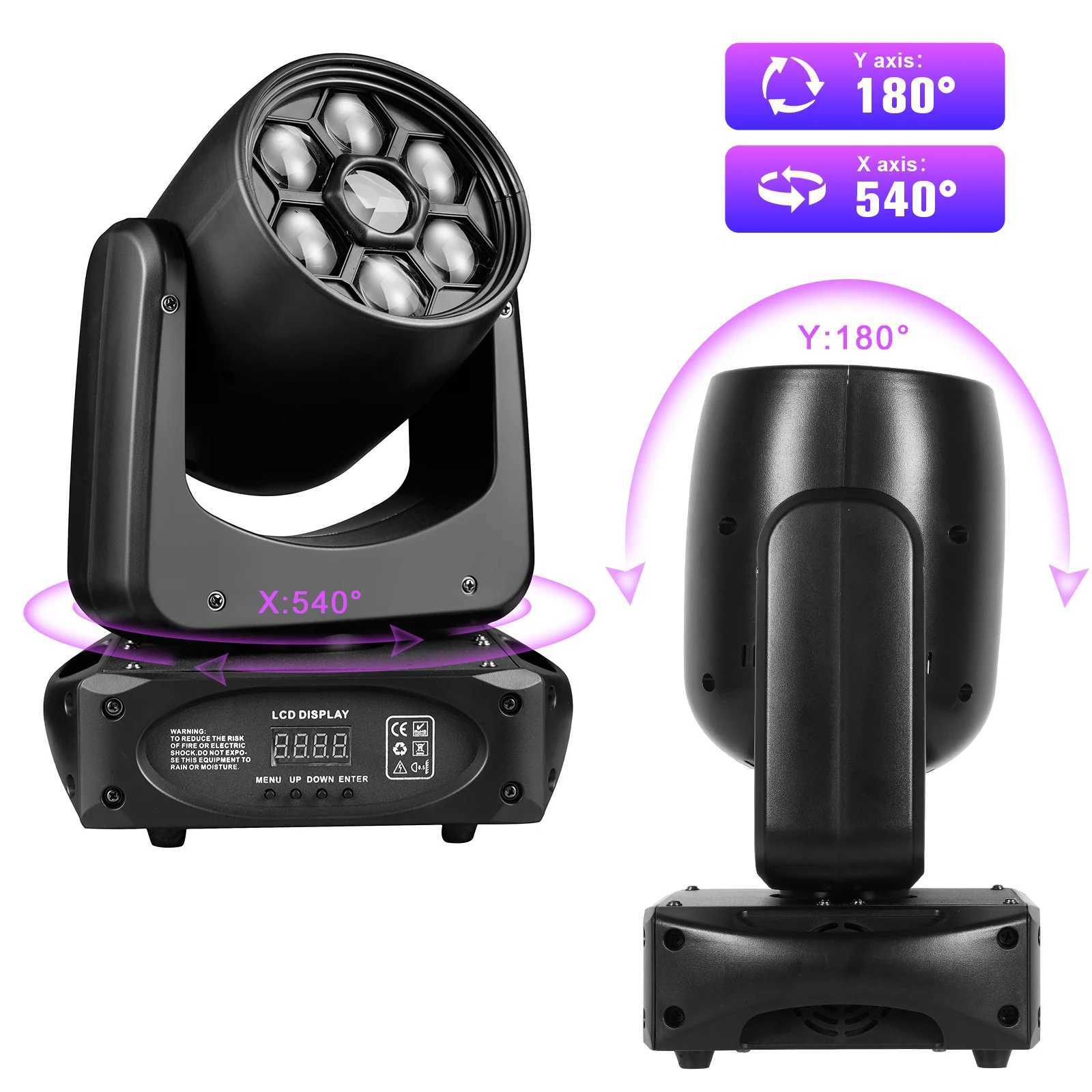 Fieryzeal 150W Bee Eye Beam Moving Head Light DMX512 RGBW 3 Prism Effect Sahne Aydnlatma Disko Parti Kulp Bar Gsterisi DJ I XJ250527