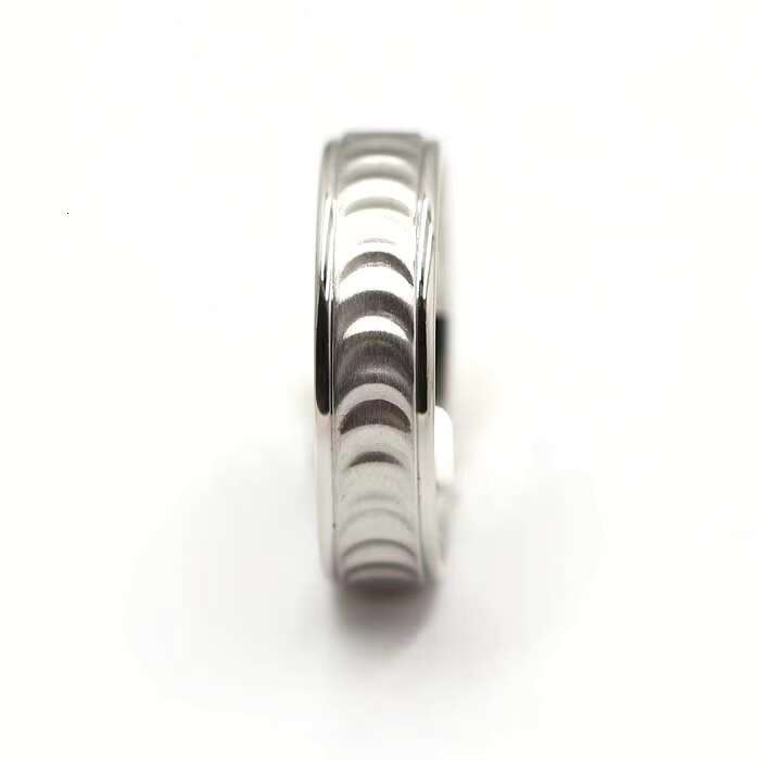 Fine Jewelry Platinum Mens Wedding Ring DEF Color Round 5mm Moissanite Width Mens Band Hip Hop Jewelry