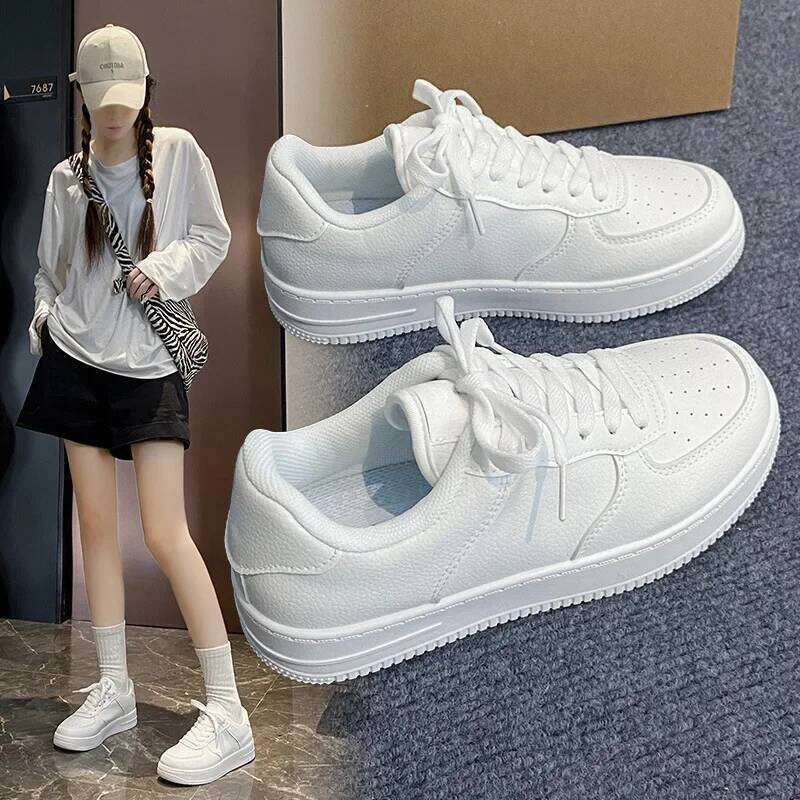 Spring Autumn New Style Women's Korean Version Soft Sole Light eight Casual Sports Shoes Student EVA Insoles Rubber Outsole