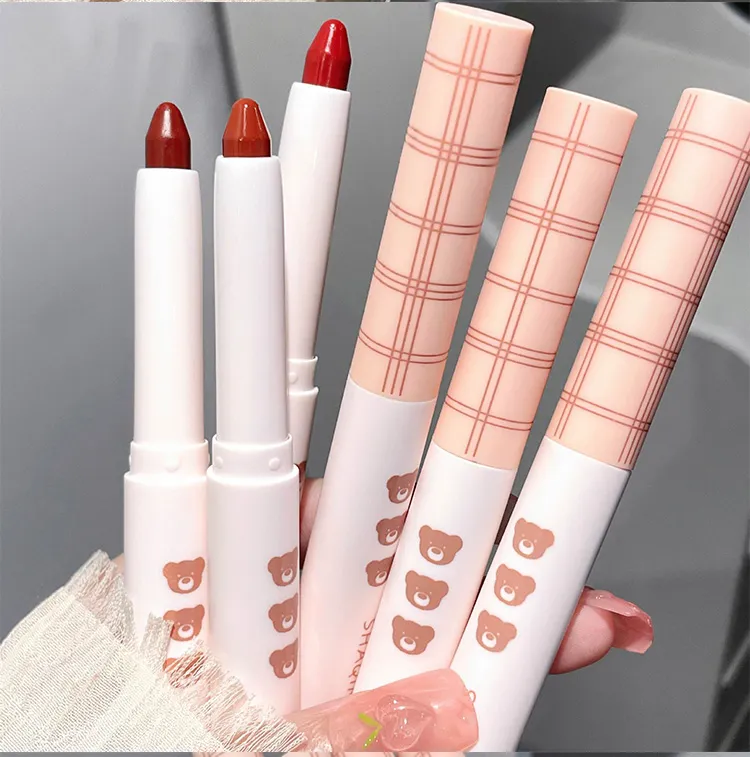 SHAQINUO Milk Smooth Silky Lipstick Pencil Matte Matte Velvet Pure Lust White Lipstick