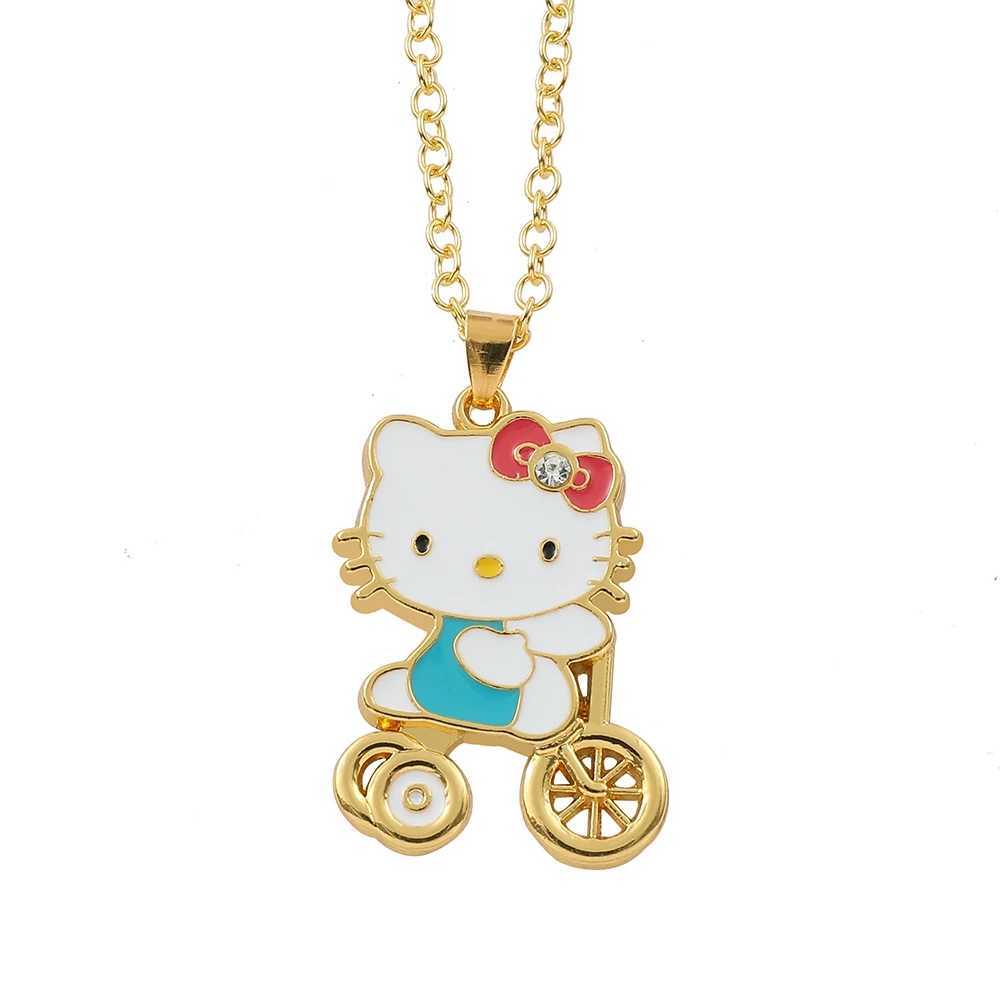 Sanrio Hello Kitty Anime Figures Cartoon Necklace for Women Girl Decoration Birthday Gifts w250716