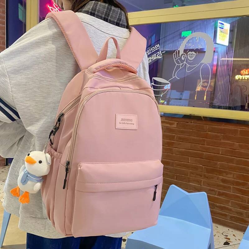 New Female Fashion Men High Capacity Waterproof College Backpack Trendy Women Laptop School Bags Cute Girl Travel Book Bag Cool