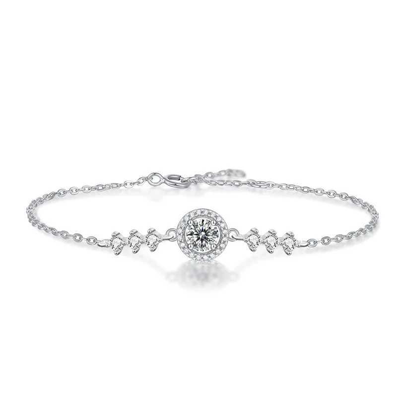 Starry Sky S925 Sterling Silver Moissanite Bracelet for Women jewelry W250526