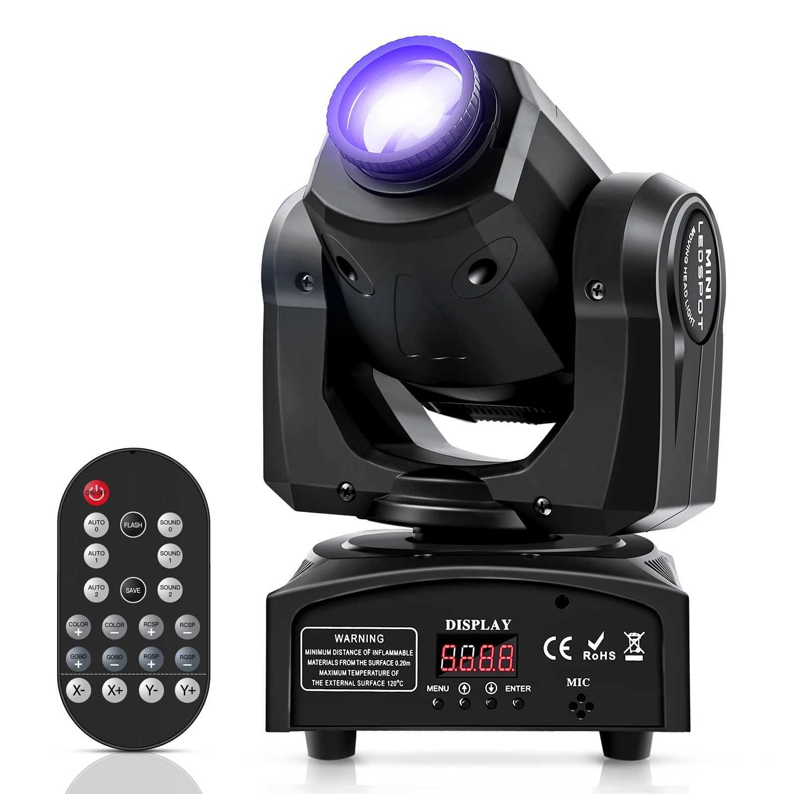 Yiflamefly 60W Moving Head Stage Lights 7 Gobos 7 Colors Remote Control DJ Lights DMX Beam Spotlight For Wedding DJ Disco Party XJ250527