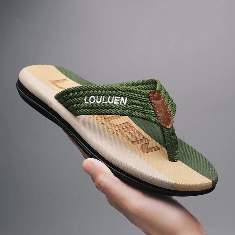 Mens flip flops high-quality selling mens flip flops summer anti slip beach flip flops mens fashionable breathable c 250526