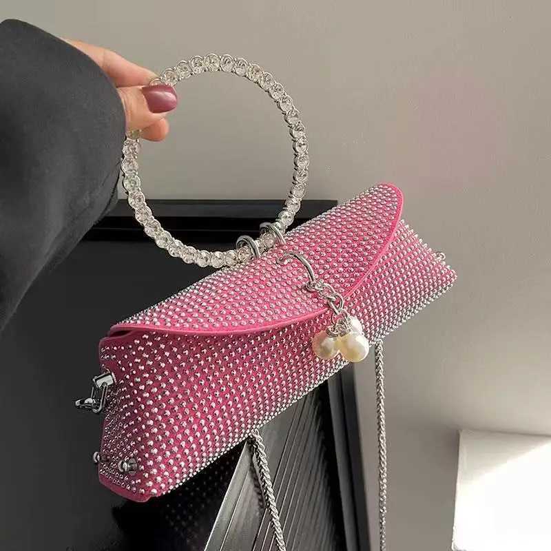 Diamond Handbags For Women Wedding Party Handle Bag Bling Rhinestone Prom Party Bridal Sparkly Evening Clutch Square Bags Tote W250527