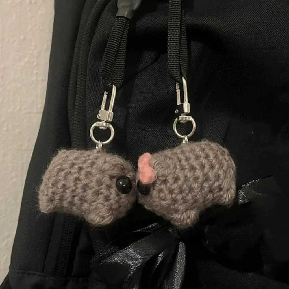 Sad Hamster Plush Toy Key Chain Funny Meme Creative Mouse Keychains For Women Girls Gifts Bagpack Pendant Accessories Jewelry W250526