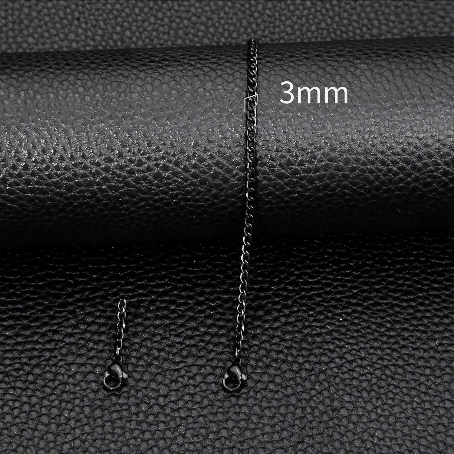 3mm Stainless Steel Cuban Chain Bracelet Men Gold Color Titanium Steel Bracelet Fashion Jewelry Trendy Bracelet For Women W250526