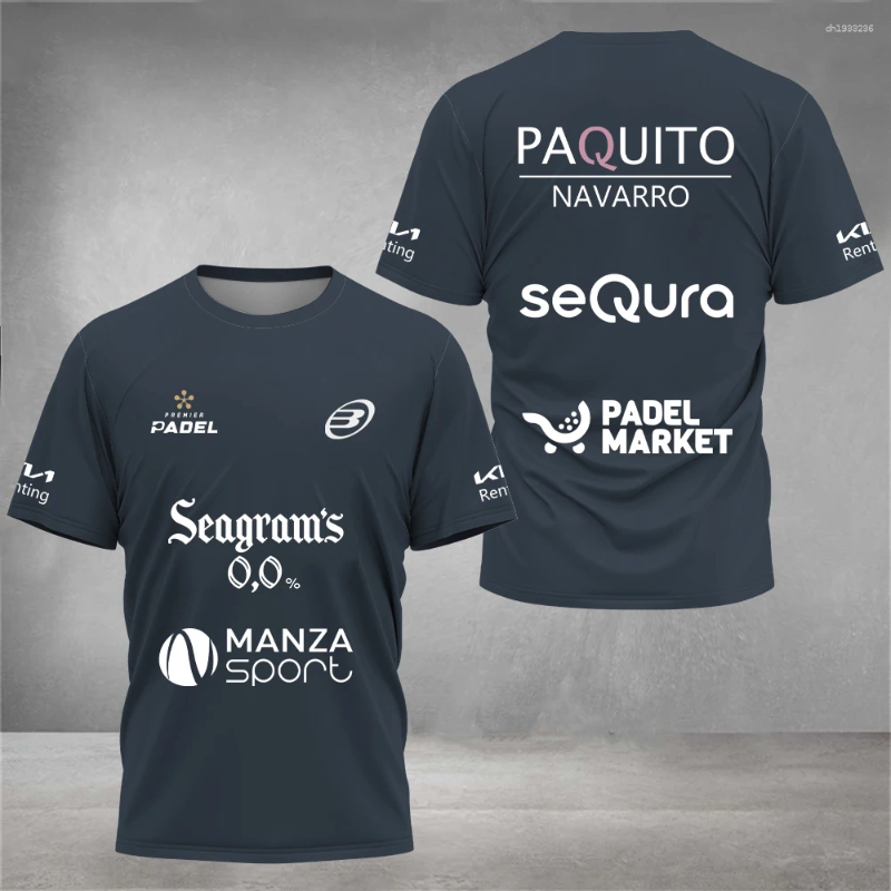 Men's T Shirts Summer Sports Short Sleeve Breathable Padel Top T-shirt Cool Sweat Absorption
