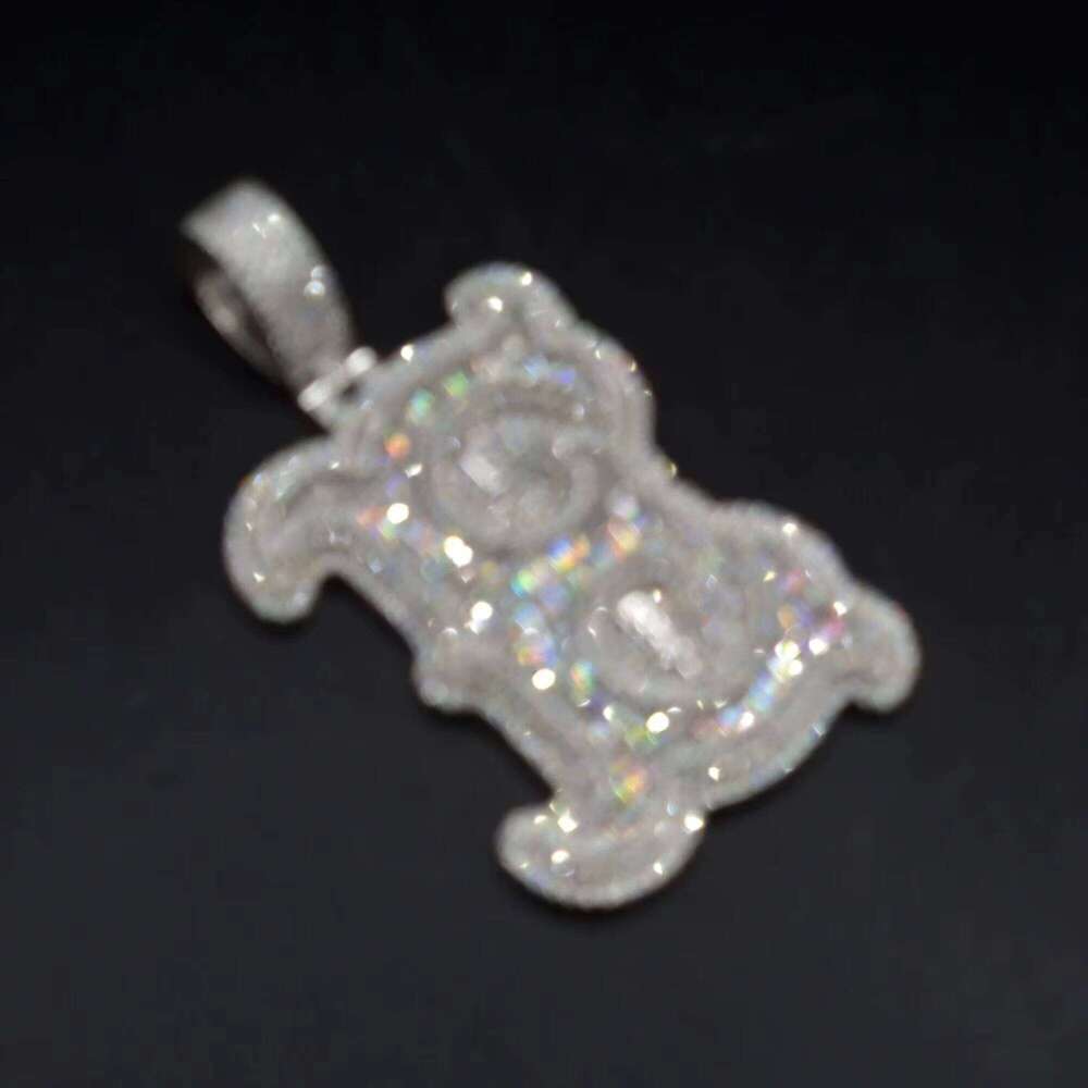 Trendy Moissanite Jewelry Sterling Sier Custom Dia Chain Iced Out Hip Hop Necklace Pendant