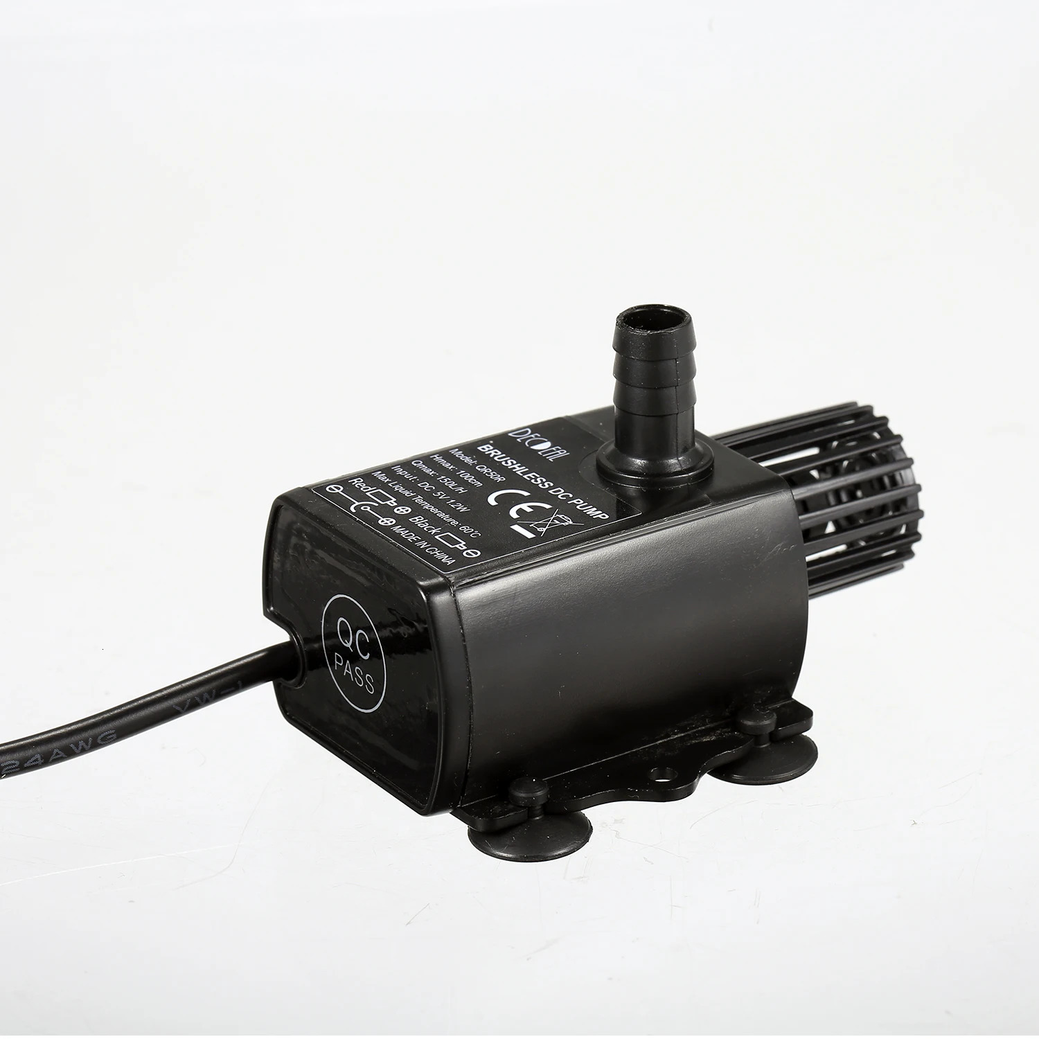 DC 5V Fountain Pump USB Brushless Water Oil Pump Micro Brushless Submersible Pond Fountain Pump 150L/H 1.2W Lift 3.28ft 250523