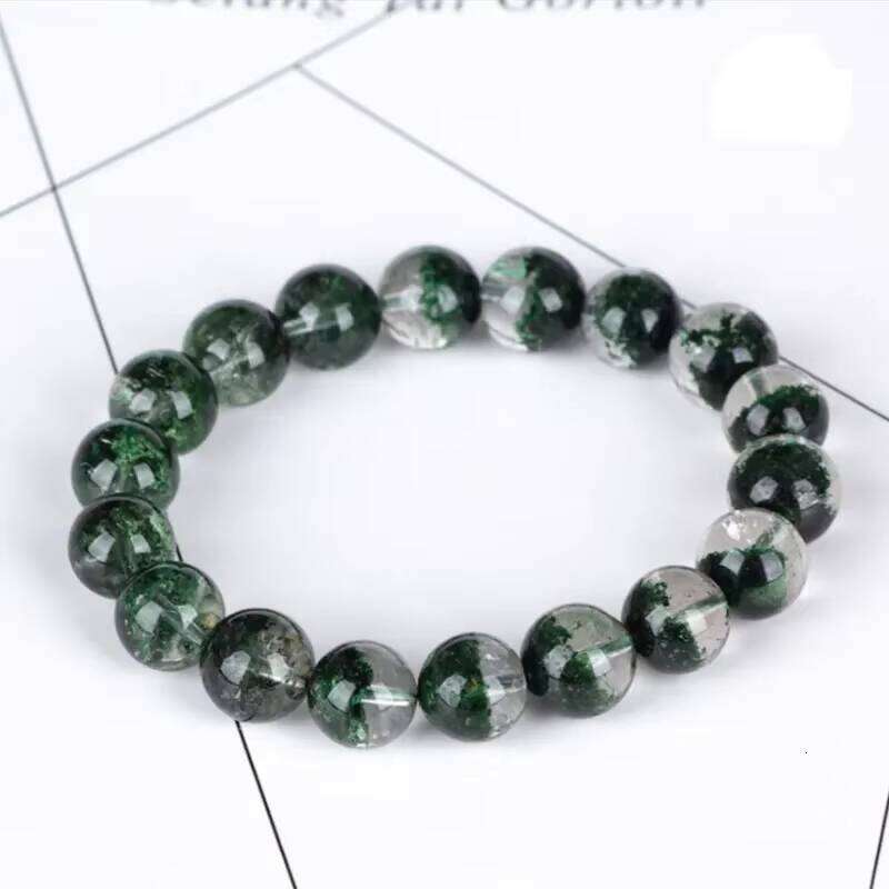 High Quality Brazil Green Men Ghost Natural Stone Jewelry Bracelet