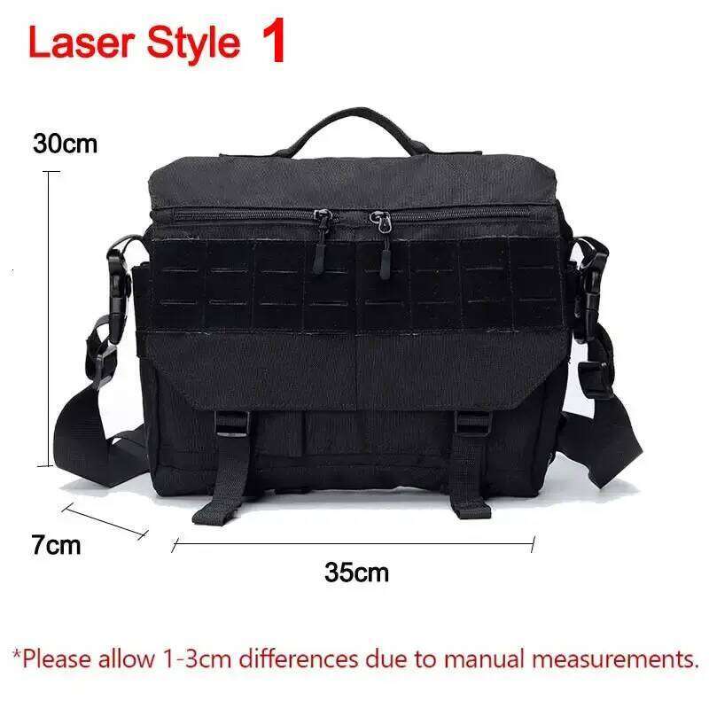 Molle Laptop Bag Tactical Messenger Bags Computer Backpack Fanny Belt Outdoor Sports Shoulder Camping Pack XA156A