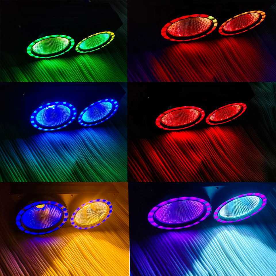 NEW 2eyes High Power 200W LED COB 50W RGB LED light strip 2IN1 DMX Stage Effect Blinder Cool Warm White DJ Stage Lighting LampXJ250527