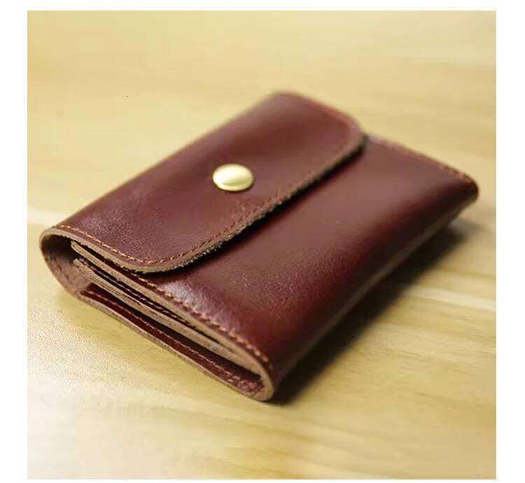 Retro Small Holders Men And Women Vintage Mini Thin Money Bag Hasp Zipper Short Wallet For Credit Card Slim Coin Purse