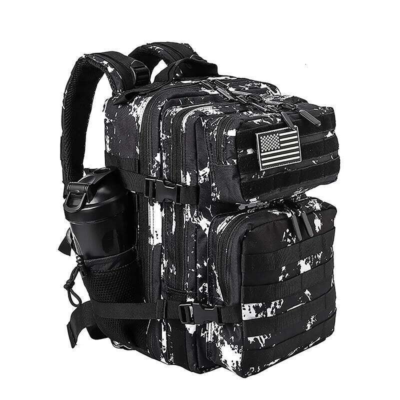 LHI L Tactical Backpack GYM Bag For Women School Fiess Sports Outdoor Camping Hiking Rucksack Witch Bottle Holder