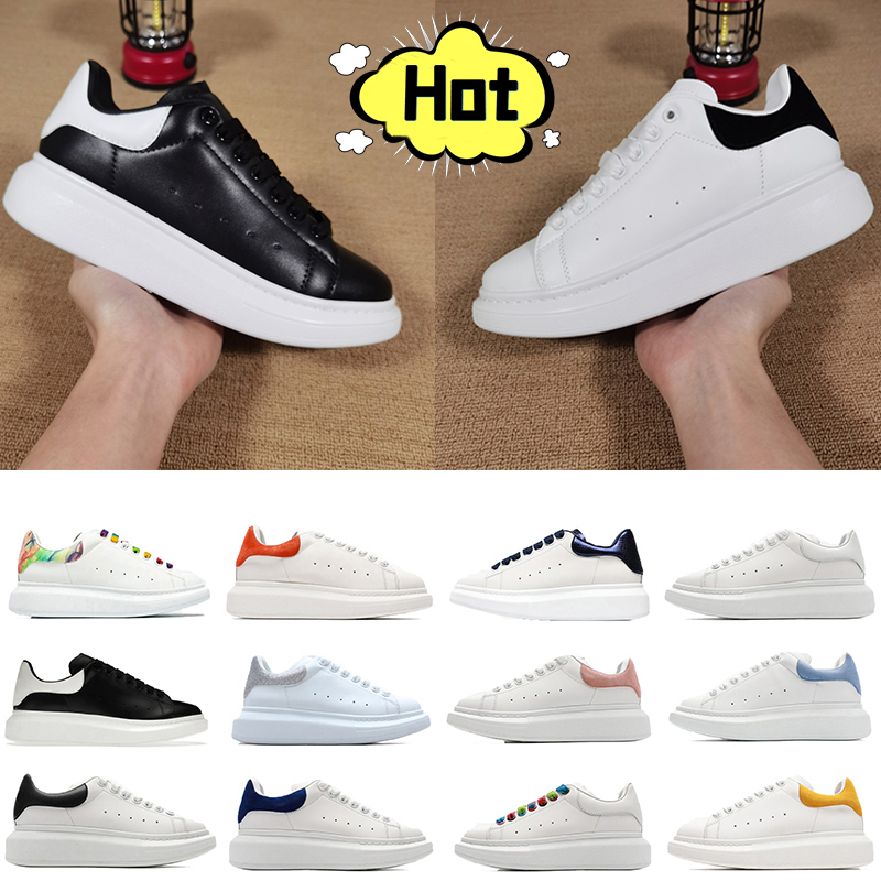Classic Designer Shoes Men Women Oversized Sneakers Leather Calfskin Platform Sneakers White Black Velvet lridescent Fashion Outdoor Mens Trainers Casual Shoe