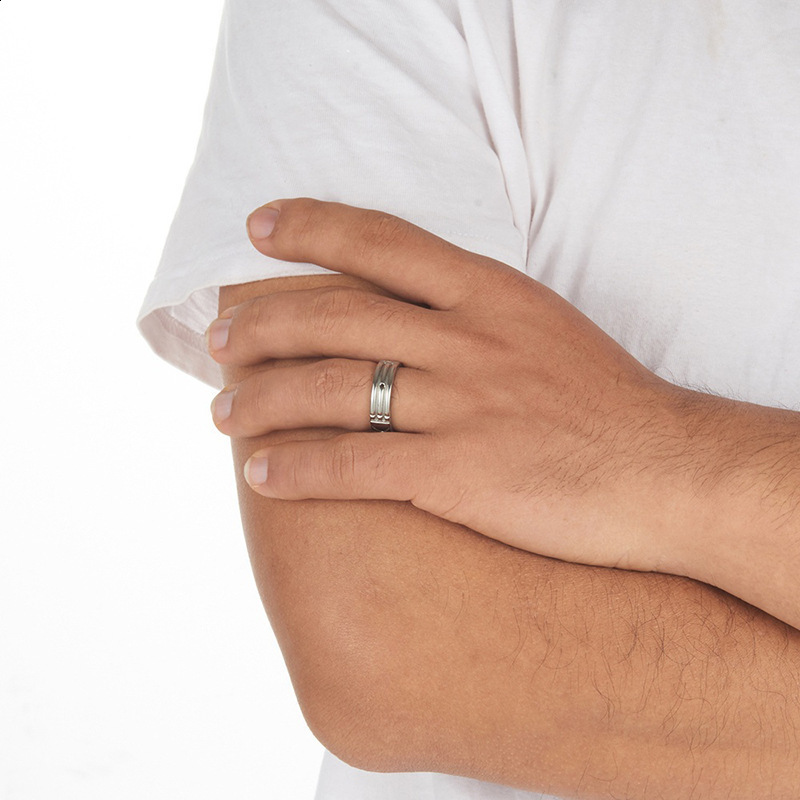 Wedding Rings Simple and Stylish Silver/Gold/Rose Gold Unisex 230729