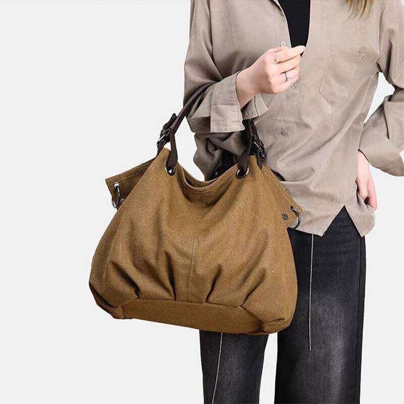Women's Bags Designer Novelty Large Capacity Canvas For Women Versatile Shoulder Hand Carry Durable Stylish Design Womens Roomy Tote Bag