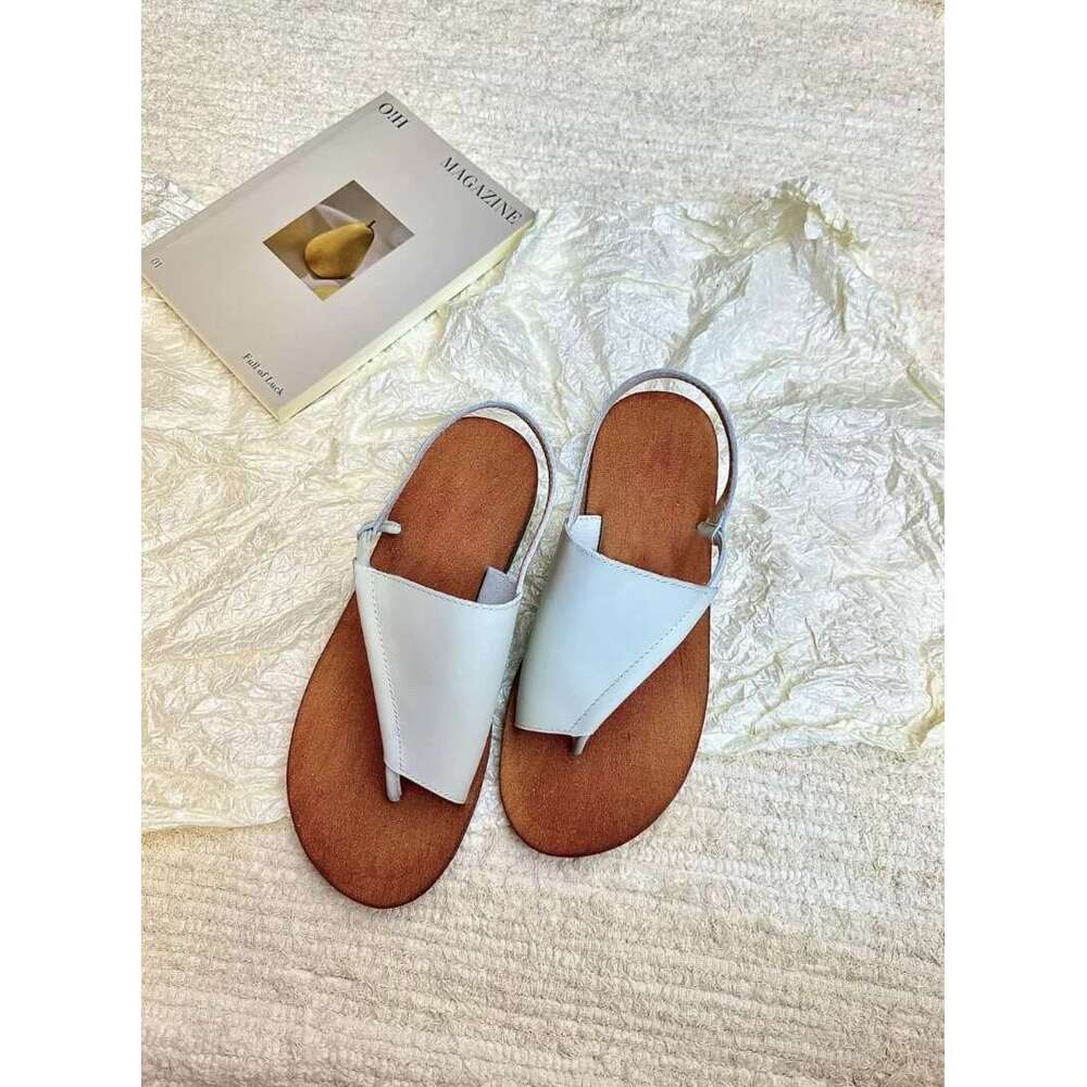 French Style Niche Post Flat Roman Sandals for Women 2025 Summer New Open Toe Outdoor Slippers