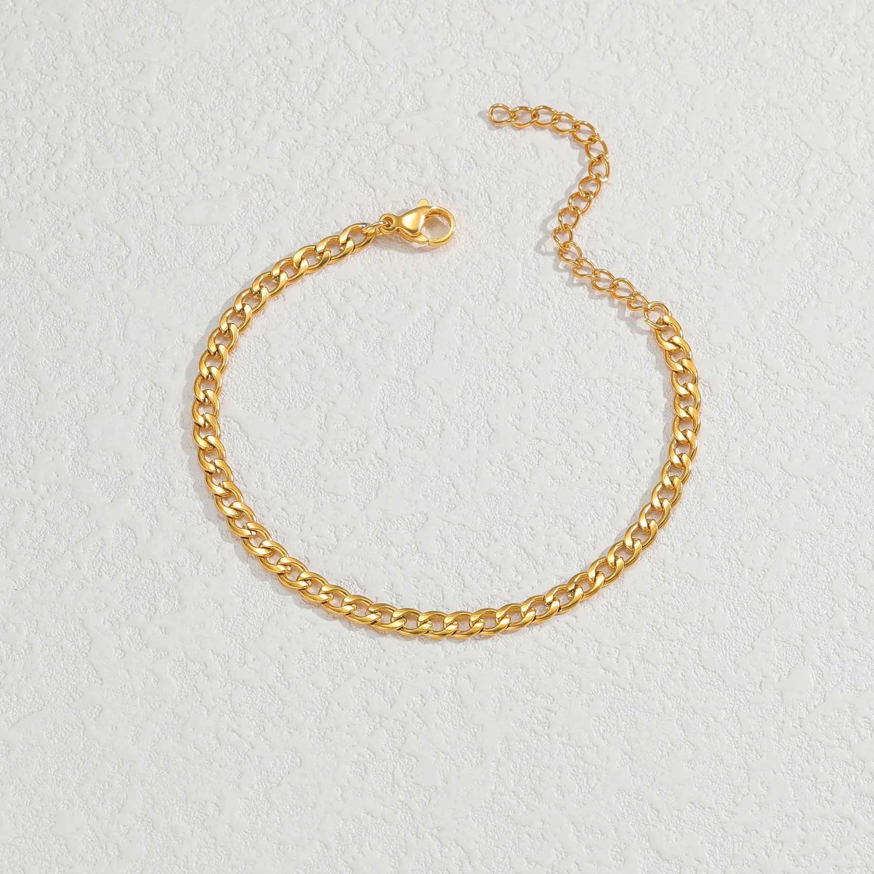 Trendy Fashion Daisy Bracelet Imitation Pearl Gold-Plated Beads For Women Baby Stainless Steel Handmade Bangle Jewelry Gifts W250526