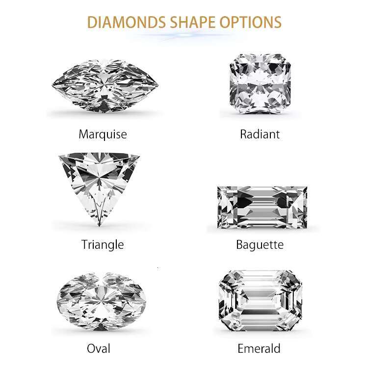 VOAINO 1 CT Jewelry 18k Gold Mosinite Diamond Engagement Rings Jewelry Women 18k 14K Gold